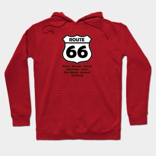 Route 66 with States Hoodie